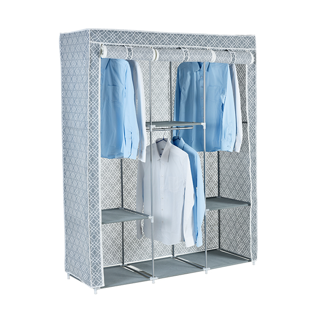 Collapsible Portable Folding Non Woven Storage Wardrobe For Clothes
