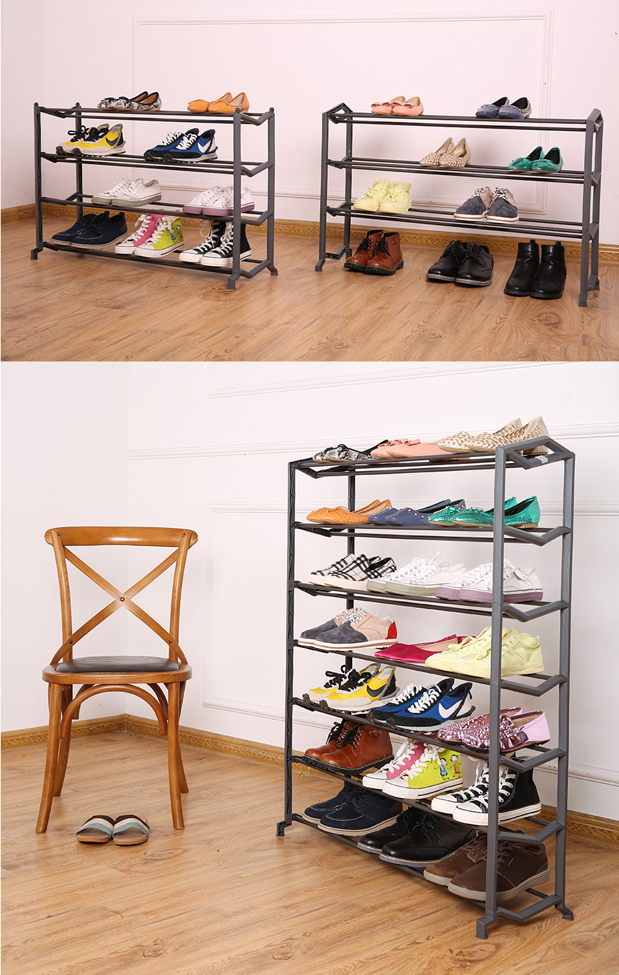 DIY shoe rack